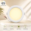 MITJ-8W Round LED Panel Light | Warm White