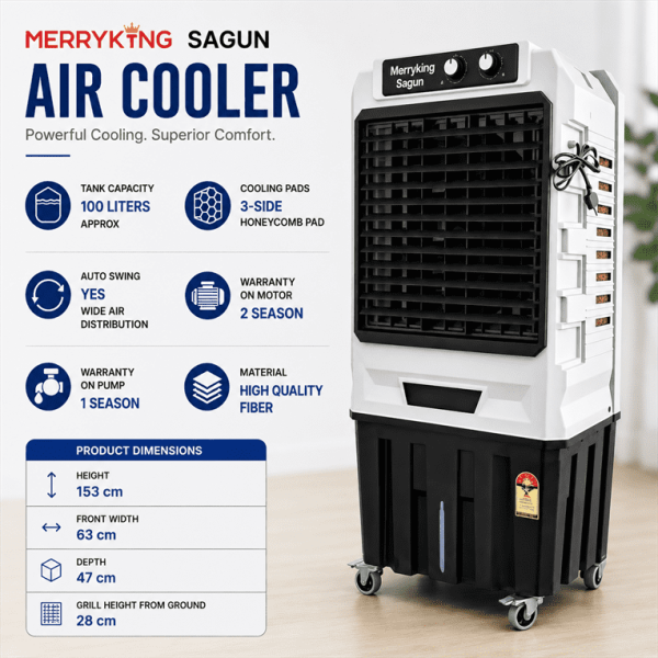 Merryking Sagun  tower cooler - 100 ltr