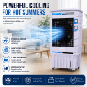 Summermax 140 ltr Gadar Air Cooler with Ice Tray and 3 side Cooling Pad