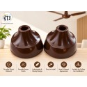 MITJ Ceiling Fan Canopy Set of 2 | Brown MITJ Ceiling Fan Canopy Set of 2 | Brown