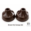 MITJ Ceiling Fan Canopy Set of 2 | Brown