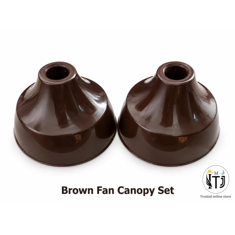 MITJ Ceiling Fan Canopy Set of 2 | Brown MITJ Ceiling Fan Canopy Set of 2 | Brown