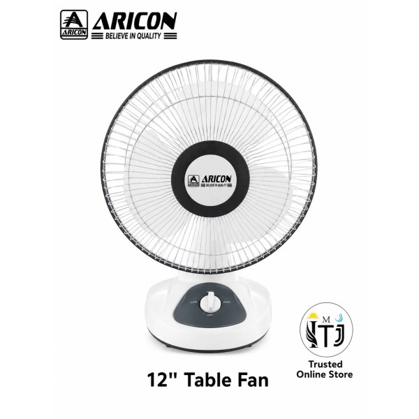 Aricon Table Fan-300mm, White