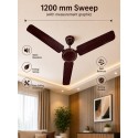 Aricon Ceiling fan |1200mm | 405RPM | 2 Yr warranty | Copper Winding Motor