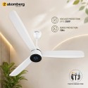 Atomberg Renesa Prime Remote BLDC Ceiling Fan 1200MM Gloss White