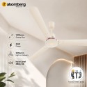 Atomberg Ikano Stylique Ceiling Fan 1200mm Seasand Ivory Atomberg Ikano Stylique Ceiling Fan 1200mm Seasand Ivory