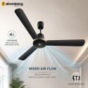 Atomberg Ikano Stylique Ceiling Fan 1200mm Gloss Black Atomberg Ikano Stylique Ceiling Fan 1200mm Gloss Black