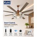 Khul Centurai-8 Ceiling BLDC Fan 1800MM Teak Wood Khul Centurai-8 Ceiling BLDC Fan 1800MM Teak Wood