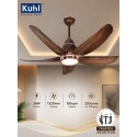 Kuhl Luxus C5 BLDC Ceiling Fan 1320 MM Teak Wood Kuhl Luxus C5 BLDC Ceiling Fan 1320 MM Teak Wood
