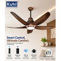 Kuhl Luxus C5 BLDC Ceiling Fan 1320 MM Teak Wood Kuhl Luxus C5 BLDC Ceiling Fan 1320 MM Teak Wood