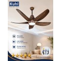 Kuhl Luxus C5 BLDC Ceiling Fan 1320 MM Teak Wood Kuhl Luxus C5 BLDC Ceiling Fan 1320 MM Teak Wood