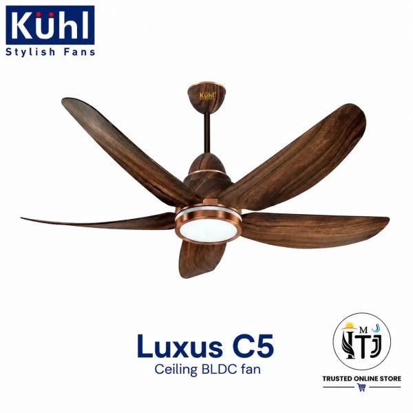 Kuhl Luxus C5 BLDC Ceiling Fan 1320 MM Teak Wood