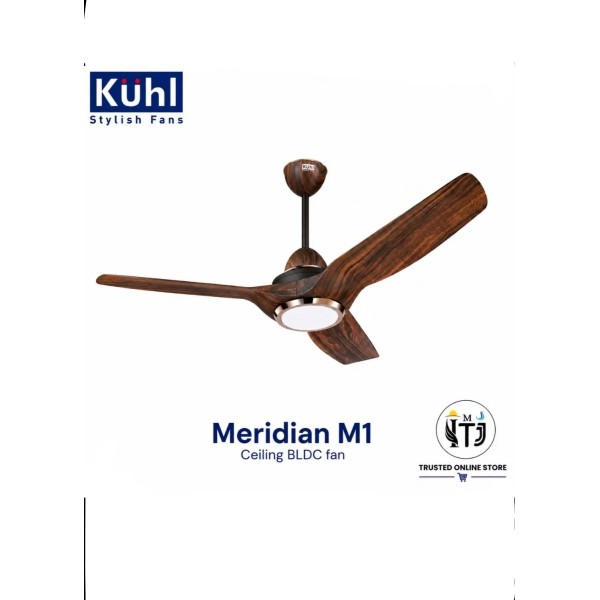 Kuhl Meridian M1 BLDC Ceiling Fan 1200MM Teak Wood  