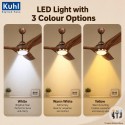 Kuhl Meridian M1 BLDC Ceiling Fan 1200MM Teak Wood Kuhl Meridian M1 BLDC Ceiling Fan 1200MM Teak Wood