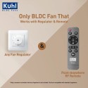 Khul Prima A3 Duo BLDC Ceiling Fan 1200MM Brown