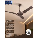 Khul Prima A3 Duo BLDC Ceiling Fan 1200MM Brown