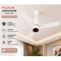 Polycab AeroFame BLDC Fan 1200MM Everest White Gold Polycab AeroFame BLDC Fan 1200MM Everest White Gold