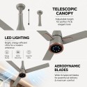 Polycab AeroFame BLDC Fan 1200MM Titanium Grey