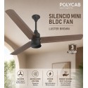 POLYCAB Silencio Mini BLDC FAN 1200MM-Luster Brown