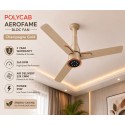 Polycab AeroFame BLDC Fan 1200MM Champange Gold