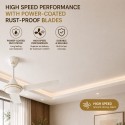 Bajaj Edge HS Ceiling Fan - White, 1200mm, 400 RPM