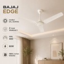 Bajaj Edge HS Ceiling Fan - White, 1200mm, 400 RPM