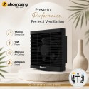 Atomberg Efficio Exhaust BLDC Fan 150mm Gloss Black Atomberg Efficio Exhaust BLDC Fan 150mm Gloss Black