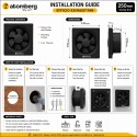Atomberg Efficio Exhaust BLDC Fan 250mm Gloss Black Atomberg Efficio Exhaust BLDC Fan 250mm Gloss Black