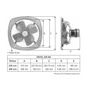Havells Ventilair DB - 9 inch Exhaust Fan for Kitchen, Latbath, Room Havells Ventilair DB - 9 inch Exhaust Fan for Kitchen, Latbath, Room