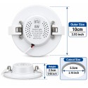 MITJ 8W Round LED Panel Light | Combo Light 
