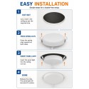MITJ 8W Round LED Panel Light | Combo Light 