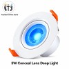 MITJ 3W Conceal Lens Deep LED Light | Blue