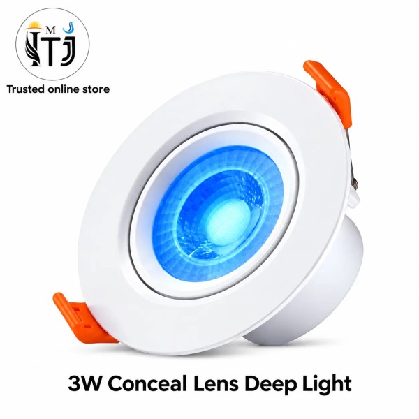 MITJ 3W Conceal Lens Deep LED Light | Blue