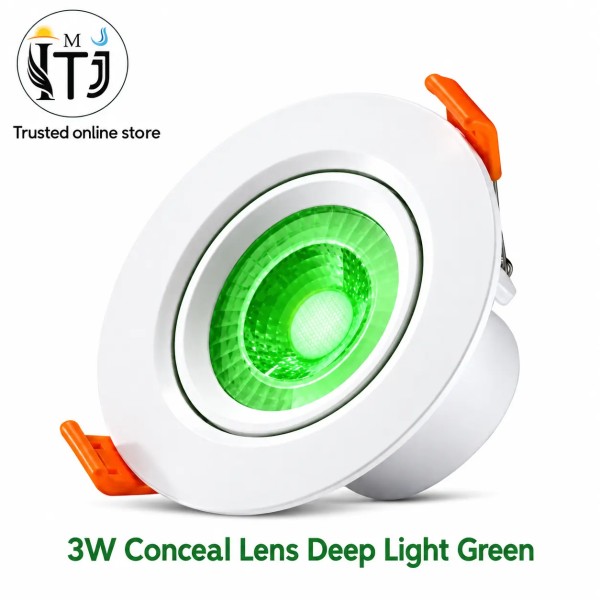 MITJ 3W Conceal Lens Deep LED Light | Green