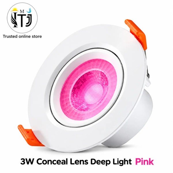 MITJ 3W Conceal Lens Deep LED Light | Pink