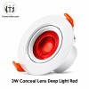 MITJ 3W Conceal Lens Deep LED Light | Red