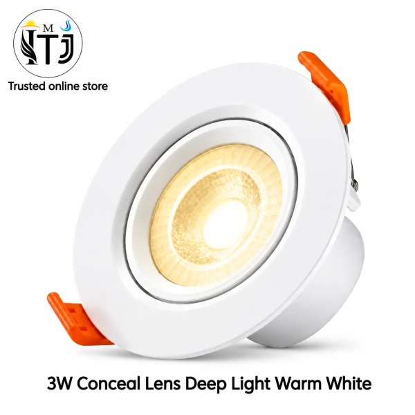 MITJ 3W Conceal Lens Deep LED Light | Warm White