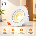 MITJ 3W Conceal Lens Deep LED Light | Warm White