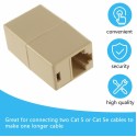 RJ45 LAN Coupler | Female to Female LAN Adapter - Pack of 2