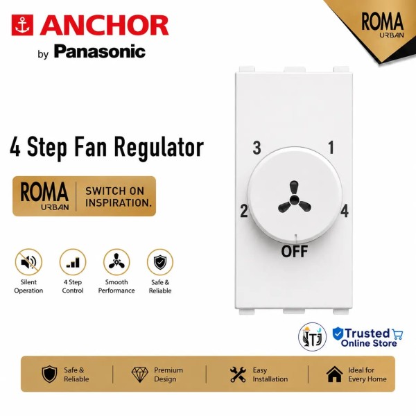 Anchor Roma Urban 4 Step Regulator White (66501)