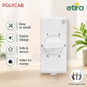 Polycab Etira Fan Regulator, 1M| White