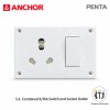 Anchor Penta S.S. Combined 6/16A Switch and Socket Outlet | Non-Modular|39998