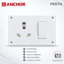 Anchor Penta S.S. Combined 6/16A Switch and Socket Outlet | Non-Modular|39998