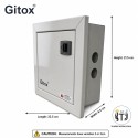 Gitox 8 Way MCB Box - Reliable Electrical Solution