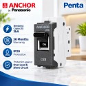 25A mini modular MCB for Anchor Penta Modular Sheets - Graphite Black   [ [68984B]