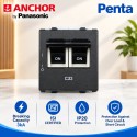 Anchor by Panasonic C32 DP Mini MCB| Black| 65994GB