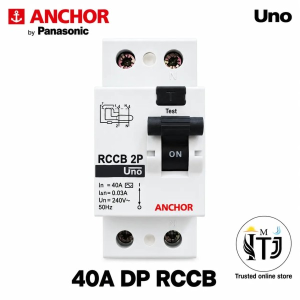 Anchor Uno RCCB DP 40A/ 30mA [98207]