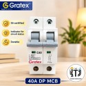 Gratex 40A DP MCB - Reliable Circuit Protection Gratex 40A DP MCB - Reliable Circuit Protection