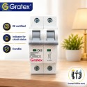Gratex 63A DP MCB - Reliable Circuit Protection Gratex 63A DP MCB - Reliable Circuit Protection