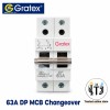 Gratex 63Amp DP MCB Change Over 
